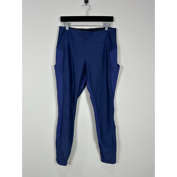 Women's Lululemon Navy Blue Royal Blue Leggings Size 10 - Picture 1 of 12
